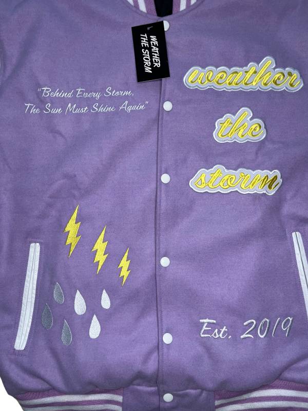 Lavender Varsity Jacket 8 Lavender Varsity Jacket - Image 8