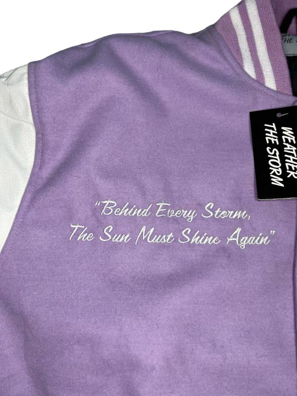 Lavender Varsity Jacket 9 Lavender Varsity Jacket - Image 9