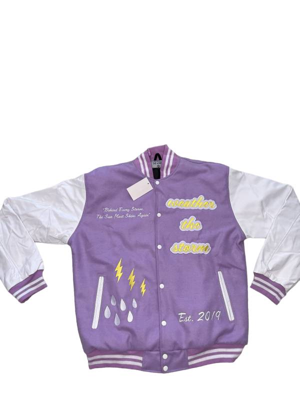 Lavender Varsity Jacket 14 Lavender Varsity Jacket - Image 14