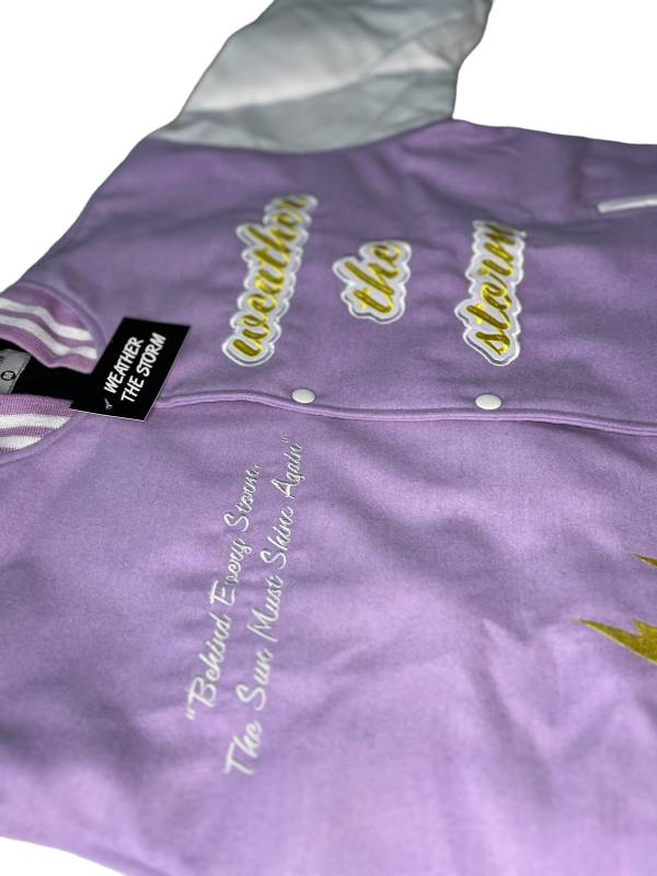 Lavender Varsity Jacket 7 Lavender Varsity Jacket - Image 7