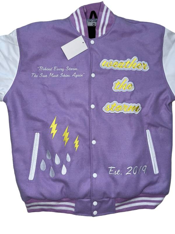 Lavender Varsity Jacket 10 Lavender Varsity Jacket - Image 10