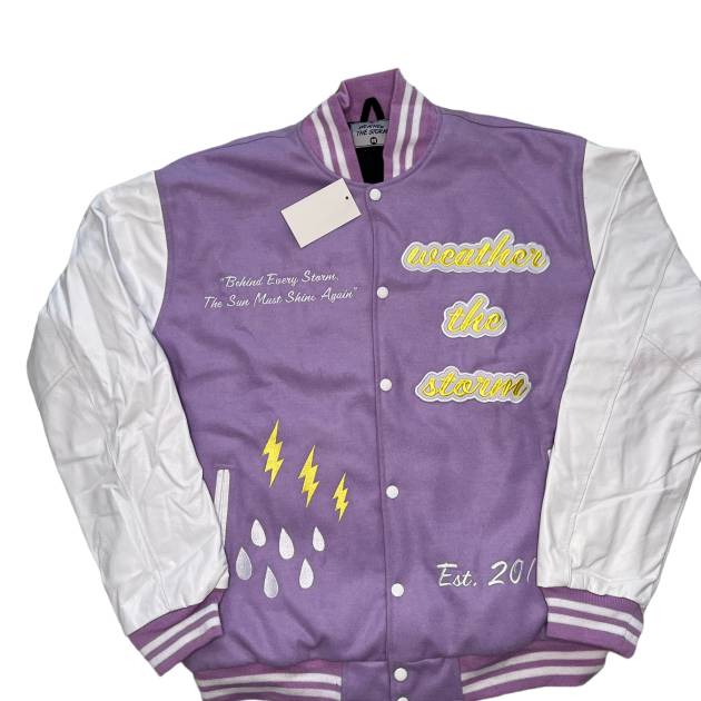 Lavender Varsity Jacket