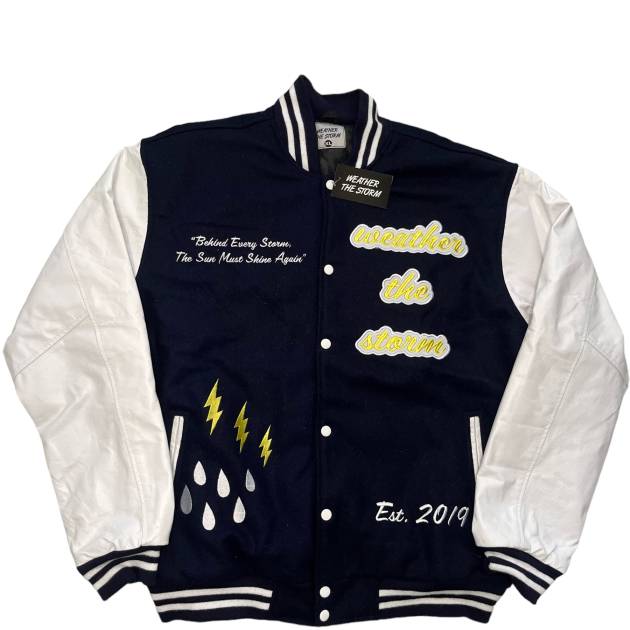 Navy Varsity Jacket