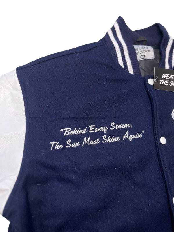 Navy Varsity Jacket 6 Navy Varsity Jacket - Image 6